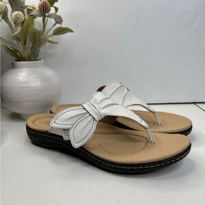 Clarks Women's White Sandals